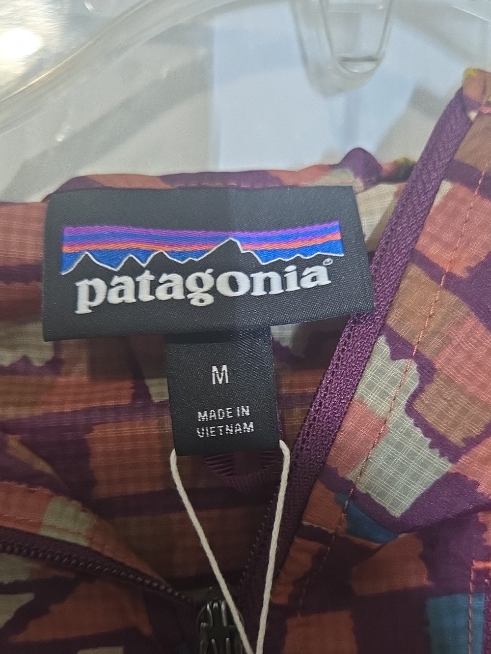 NEW Patagonia Houdini Multi-Pattern Hooded Lightweight Jacket M - Picture 4 of 11
